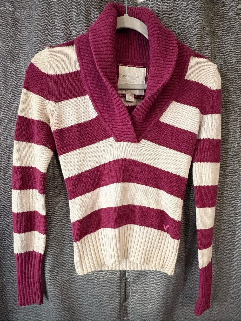 Y2K American Eagle Long Sleeve Cowl Neck Sweater Size Small